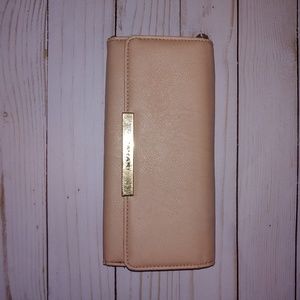 Blush pink tahari wallet